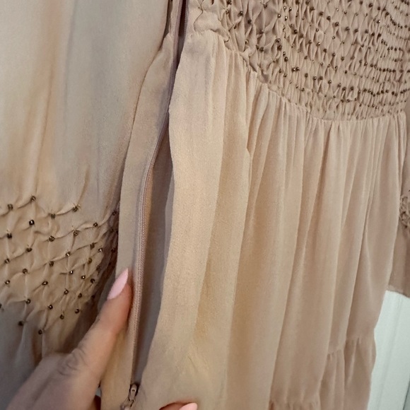 Intermix Silk Carmella Dress in Blush Pink - Size S - Picture 8 of 13